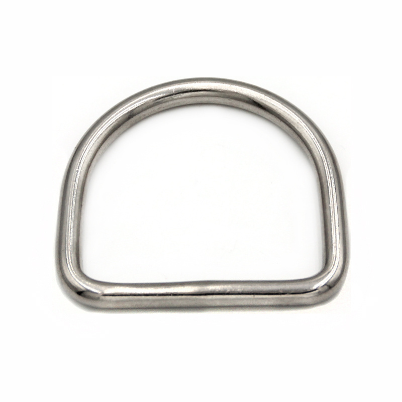 Stainless steel 316 D-ring Sunshade Sailing Fittings Net D Buckle Welding Triangle Ring Hardware D-ring Net Buckle