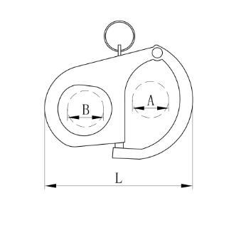 Heavy Duty Factory Stainless Steel 304/316 Safety Lifting Quick Release High Polished Marine Hardware Fixed Snap Shackle