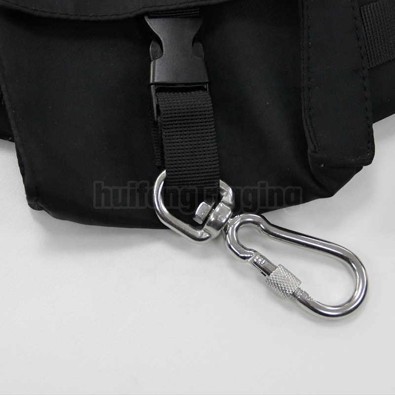 Grade 304 316 Complete Specifications Stainless Steel Gourd Type Carabiner Screw Swivel Snap Hook for Climbing Pet