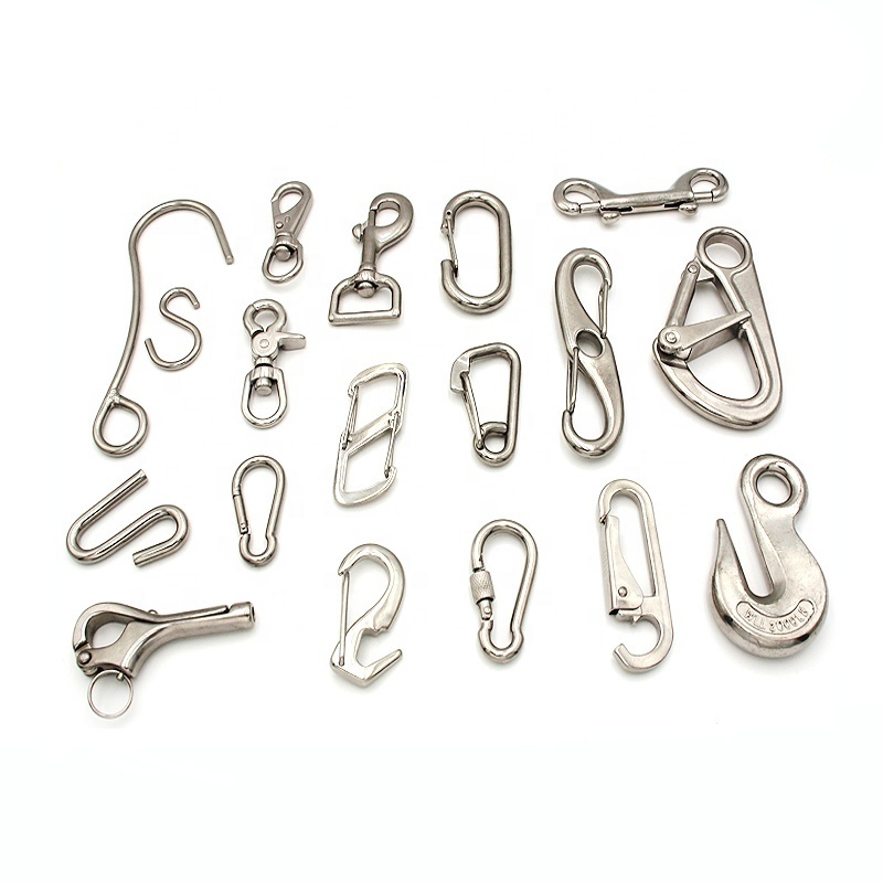 U.S. Type Crane Hook Stainless Steel Hook AISI304/316 Safety Latches Rigging Hardware Clevis Slip Hook with Latch