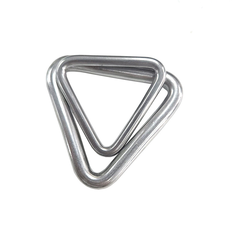 Triangular Hoop Metal Ring Large Stainless Steel  Craft Marine Multipurpose Sturdy Triangle Ring Welded