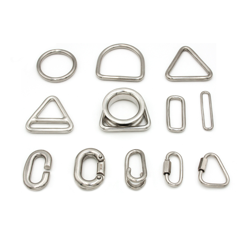 Triangular Hoop Metal Ring Large Stainless Steel  Craft Marine Multipurpose Sturdy Triangle Ring Welded