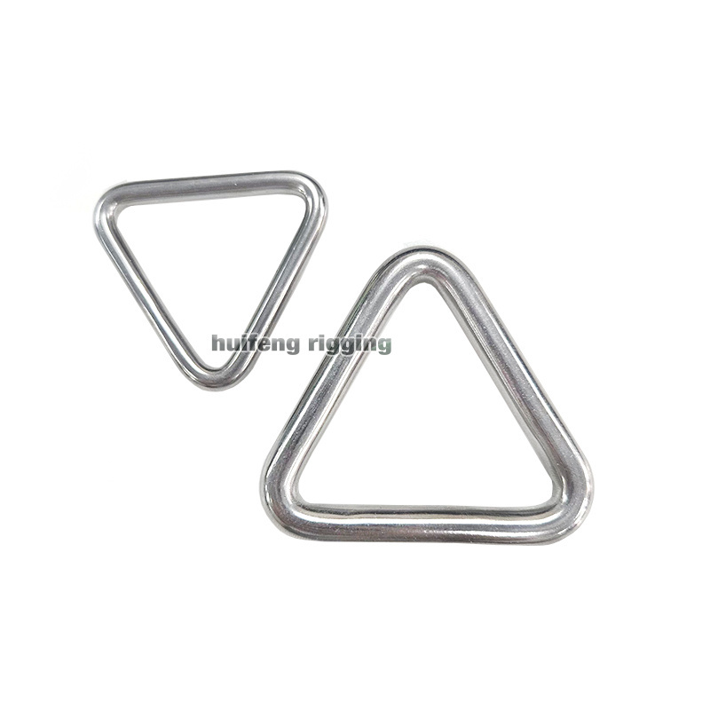 Triangular Hoop Metal Ring Large Stainless Steel  Craft Marine Multipurpose Sturdy Triangle Ring Welded