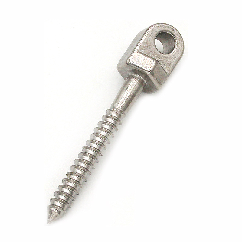 High Quality Machining Stainless Steel Welded Lifting Wood Screw Rigging Hardware Eye Flat Bolt Lag Eye Screw with Shoulder