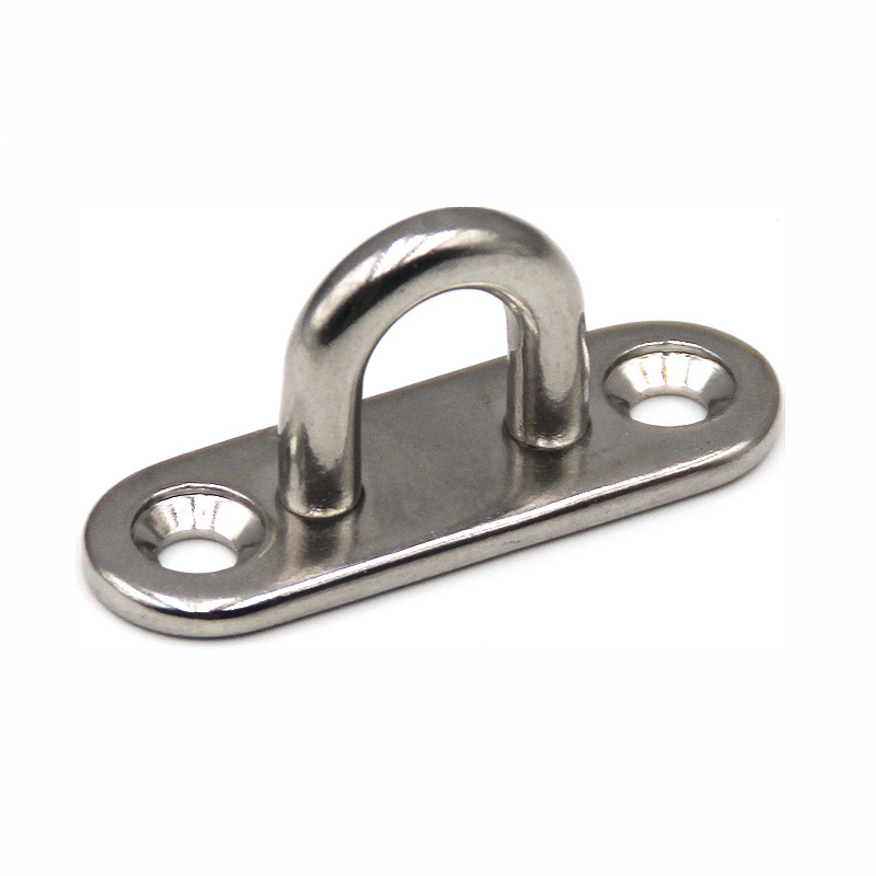 Wholesale Stainless Steel Ceiling Hook Heavy Duty Hanger Hook Snap 4 Metal Wall Anchors 4 Holes Square Pad Eye Plate