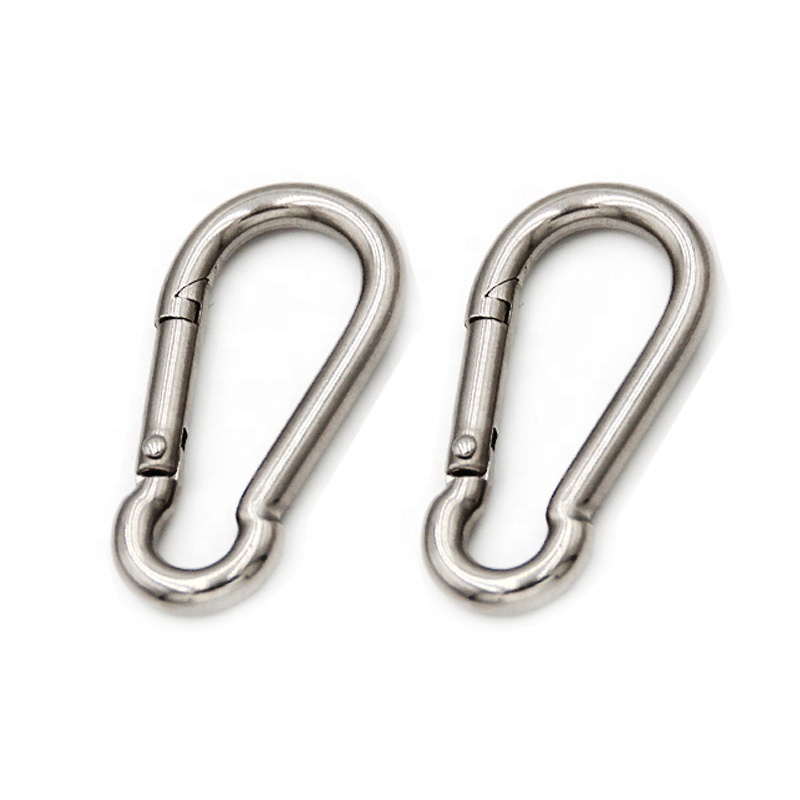 ss304 316 Carabiner Hook Stainless Steel Spring Hook Rigging Hardware DIN5299 Form C Snap Hook