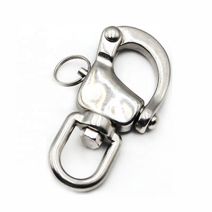 Stainless Steel Quick Release Shackle Eye Jaw Swivel Snap Shackle for Marine Architectural