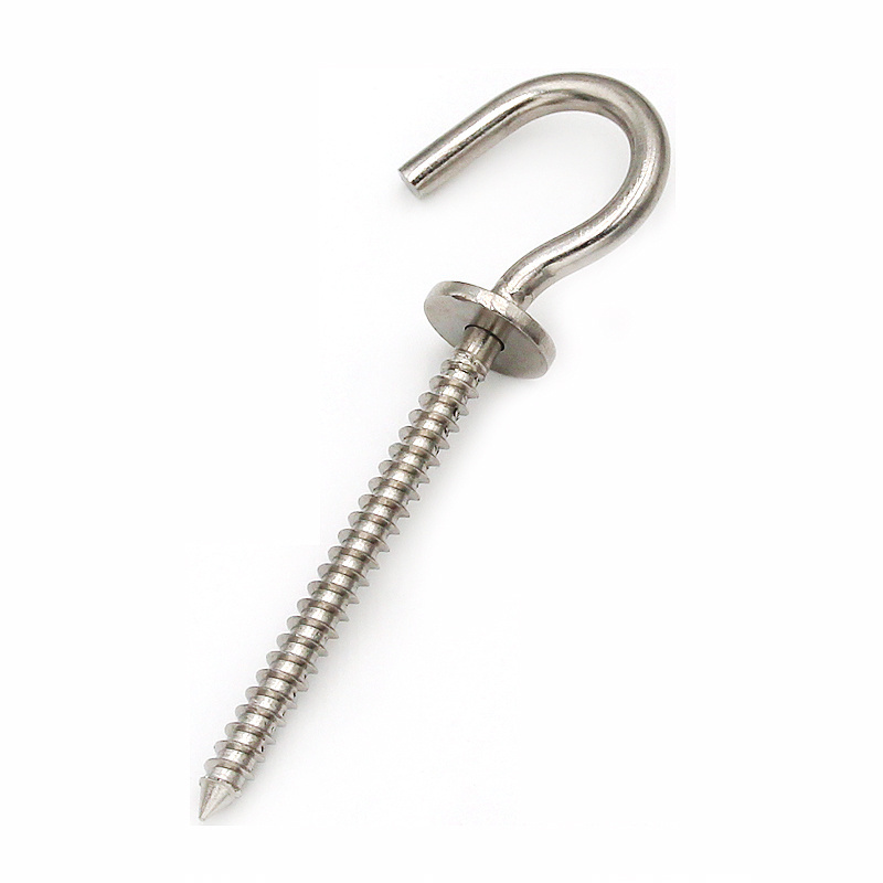 High Quality Machining Stainless Steel Welded Lifting Wood Screw Rigging Hardware Eye Flat Bolt Lag Eye Screw with Shoulder