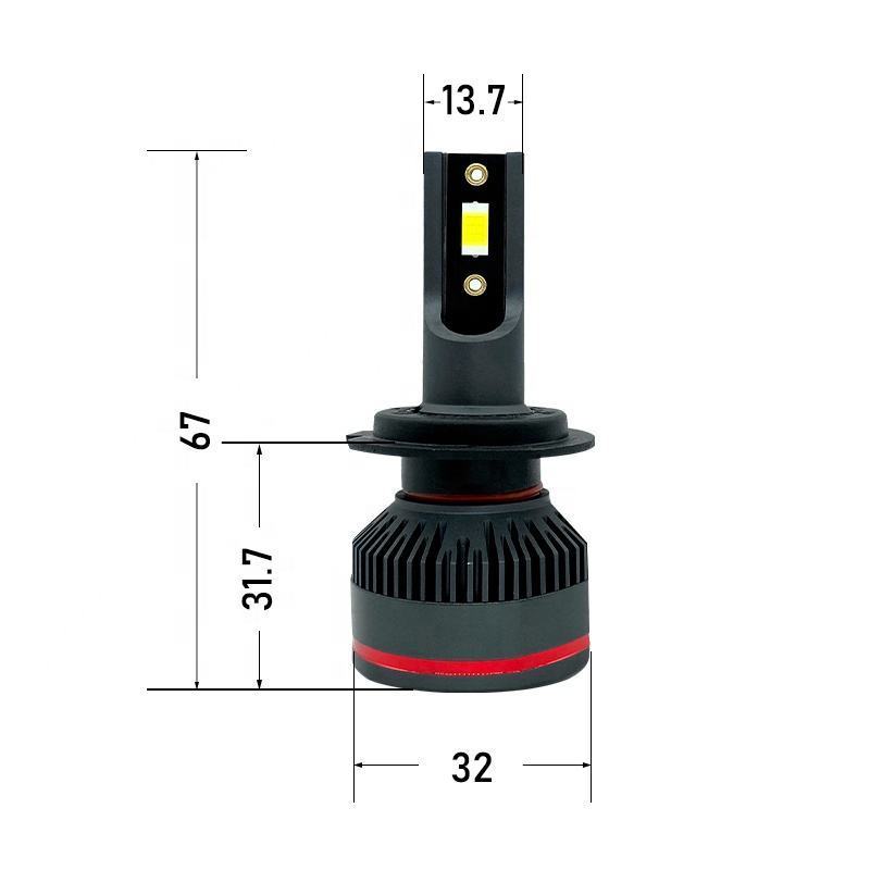 Widely Used Superior Quality 80w 3570 CSP Car Light Bulb 9005 9006 Automotive LED Headlamp 12v Car Led Headlight