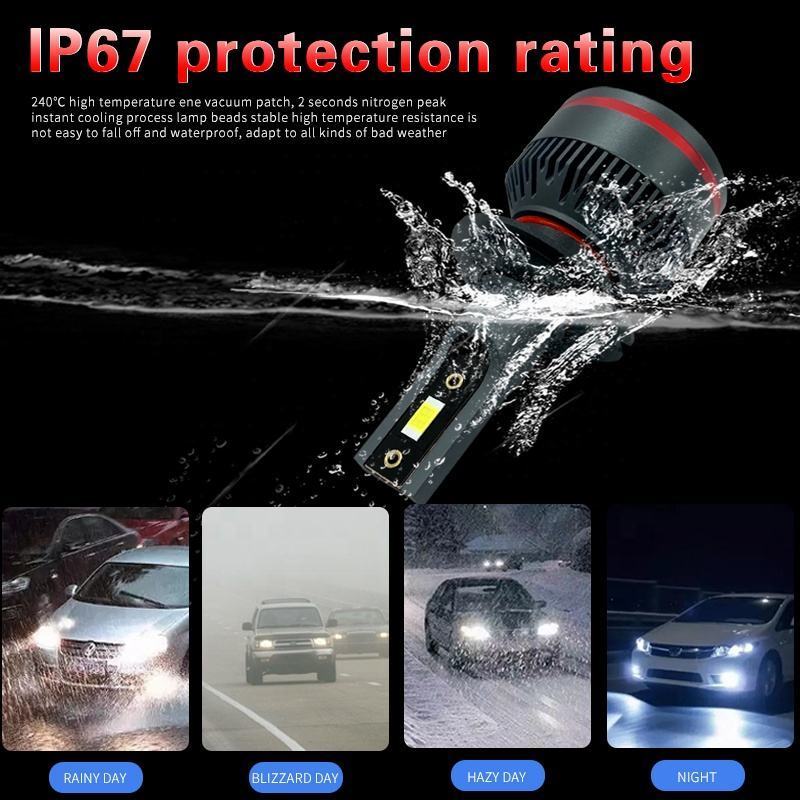 Widely Used Superior Quality 80w 3570 CSP Car Light Bulb 9005 9006 Automotive LED Headlamp 12v Car Led Headlight