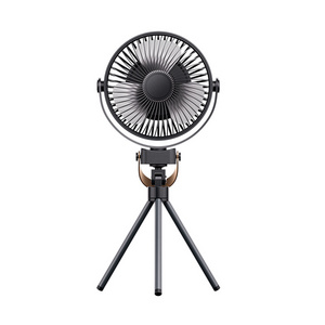 New 2023 desktop fan,portable rechargeable usb tripod fan with remote control,mini ceiling outdoor camping light fans