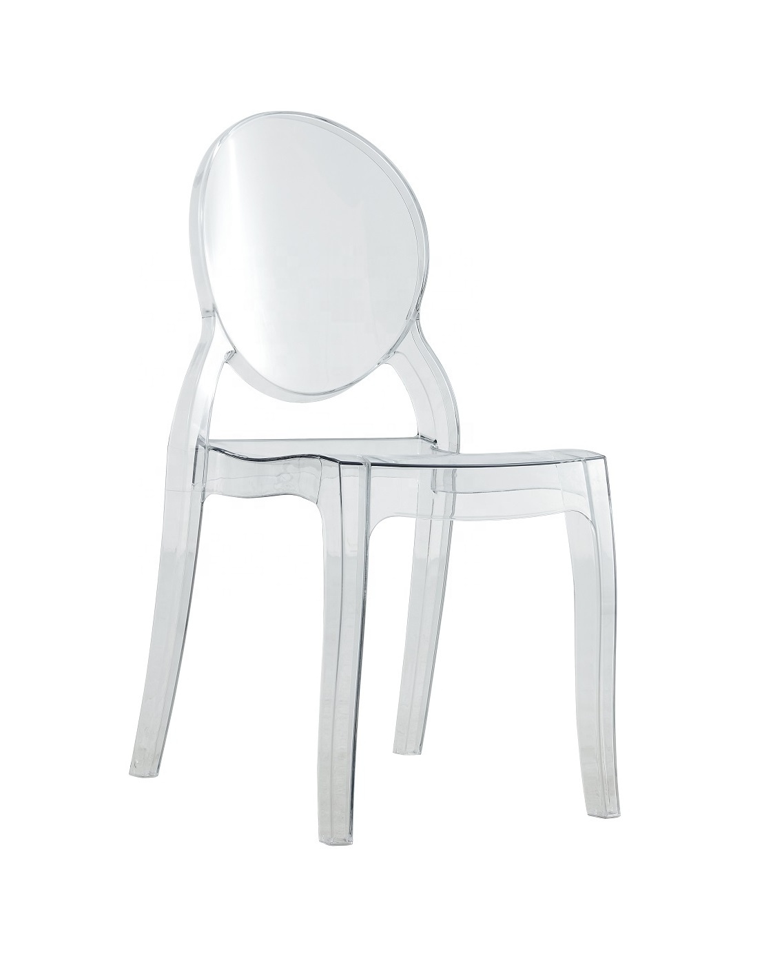 Crystal Acrylic Wedding Chair Ghost Chair Devil Plastic  Hotel Furniture Makeup Chair Luxury Outdoor Dining Kitchen Furniture