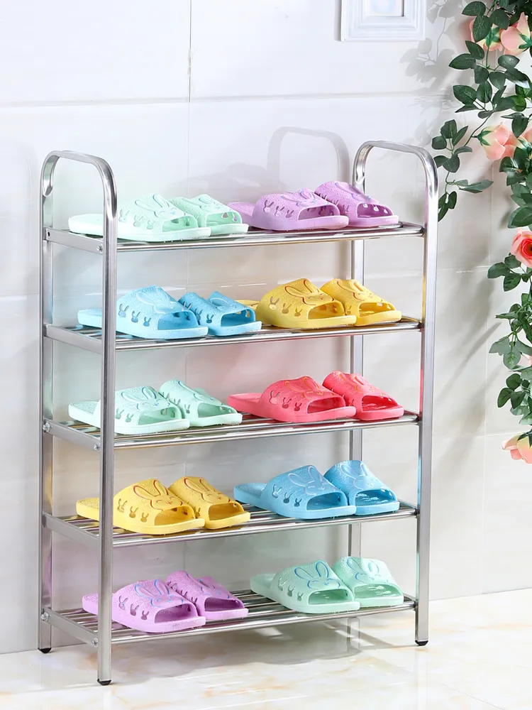 Multifunctional  Metal Tube  Shoe Rack Cabinet for Home Shoe Organizer Storage Shelf