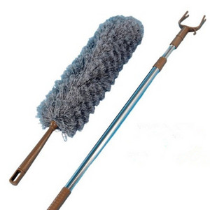 Telescopic Broom Duster Handle Detachable Flexible Microfiber Cleaning Duster