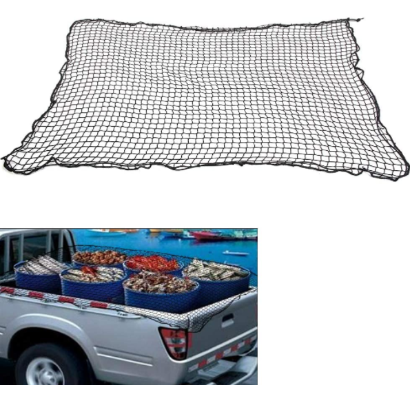 heavy duty PP polyester nylon elastic pick up motorcycle trailer strong truck Storage Organizer cargo net for Pickup Vehicles