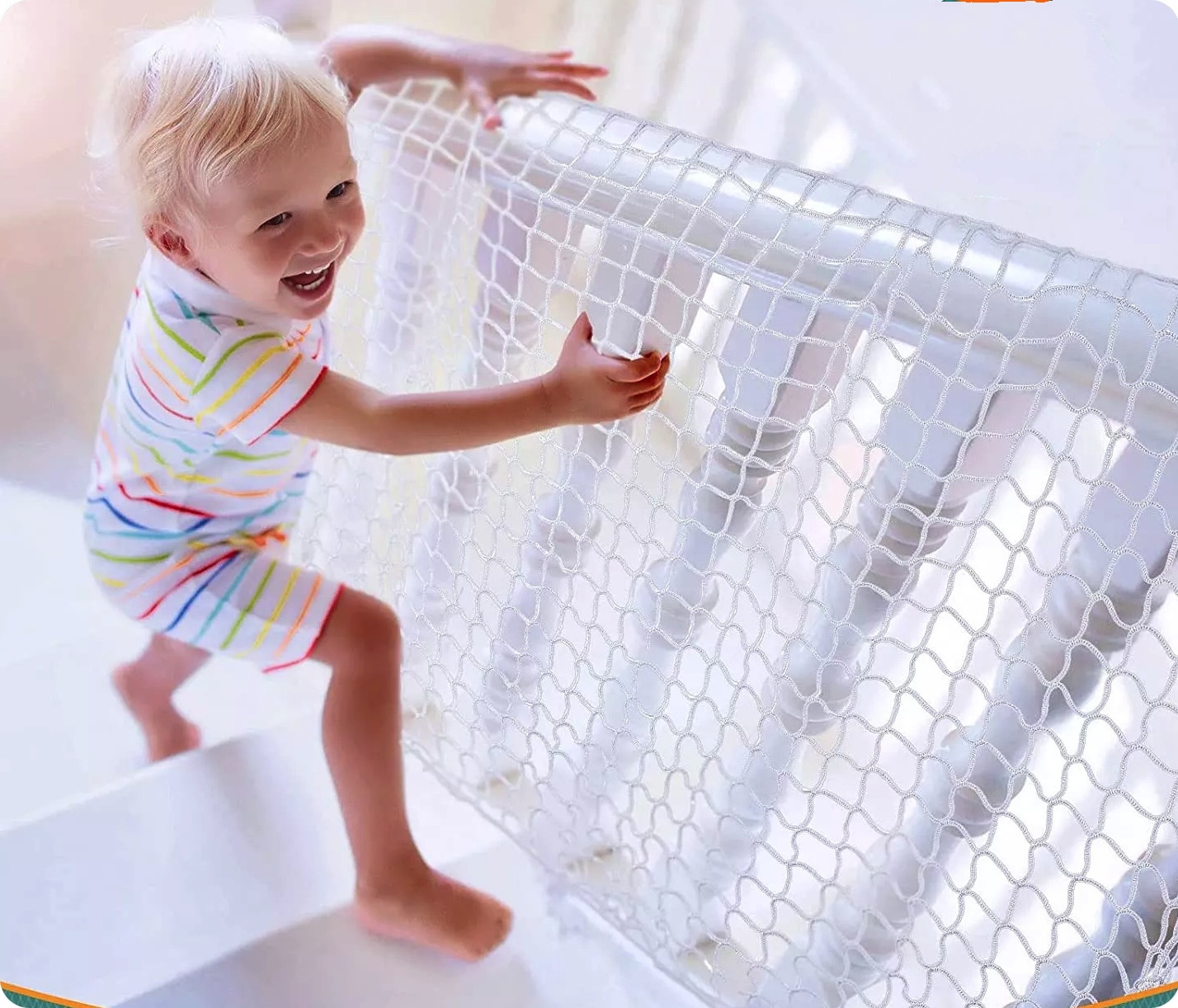 Plastic net fence netting safty warning net safety net bed safwty for children from falling