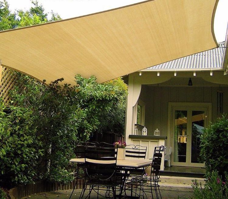 Car park shade sail sun shadow sail to prevent garden shade sails 180gsm sun shade net carport