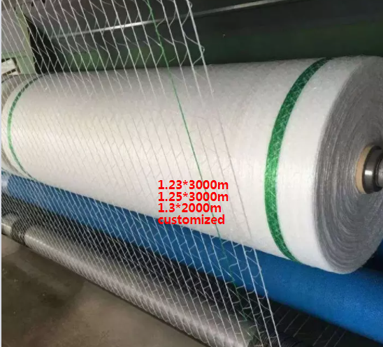 Hdpe Anti Uv tape Agricultural White Packing Hay Wrap Bale Silage Wrapping round Bale Hay Net Wrap plastic pallet Net