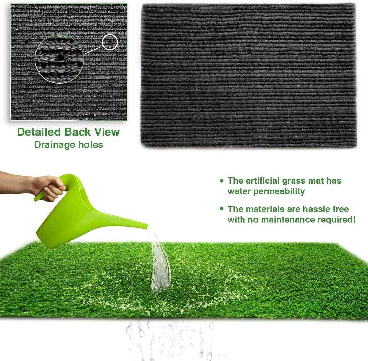 Turf Realistic  Indoor Outdoor Pet Faux Grass   Rug Carpet for Garden Backyard Artificial Grass