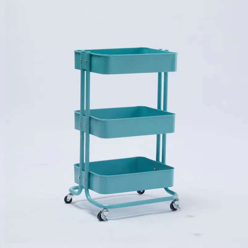 OEM/ODM Service Office Depot 3 Tier Utility Rolling Storage Cart With Drawers Organizer Utility Storage Holder Trolley