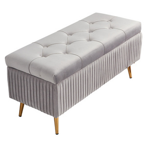 Sofa stool rectangle Long stool at the door Clothing store fitting room Storage bin storage stool Shoe bench