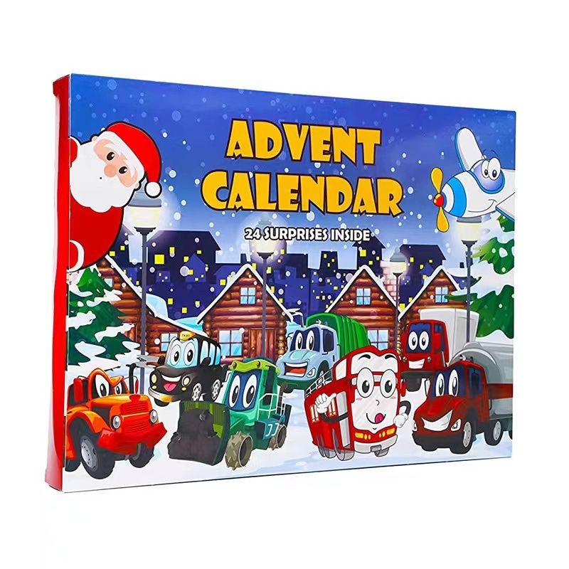 Custom logo printing  empty advent calendar for christmas gift box