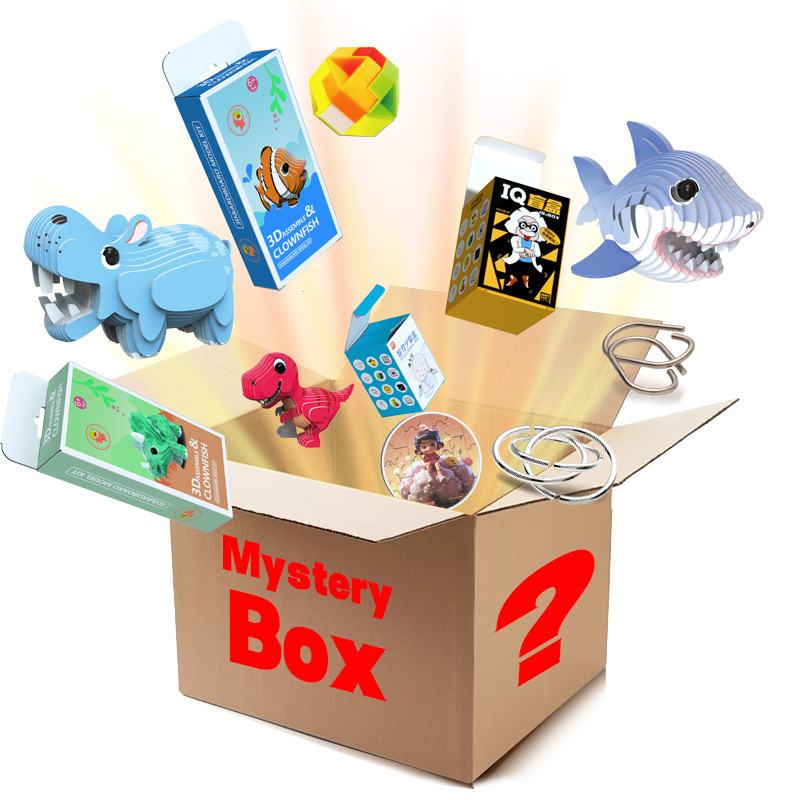 Wholesale Mysterious Boxes paper cardboard 3d animal puzzle Gifts Mysterious Boxes Blind Boxes Toy Gifts