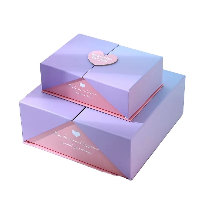 Custom logo Printing  Packaging Cardboard Paper  Gift packaging Box double door open gift box