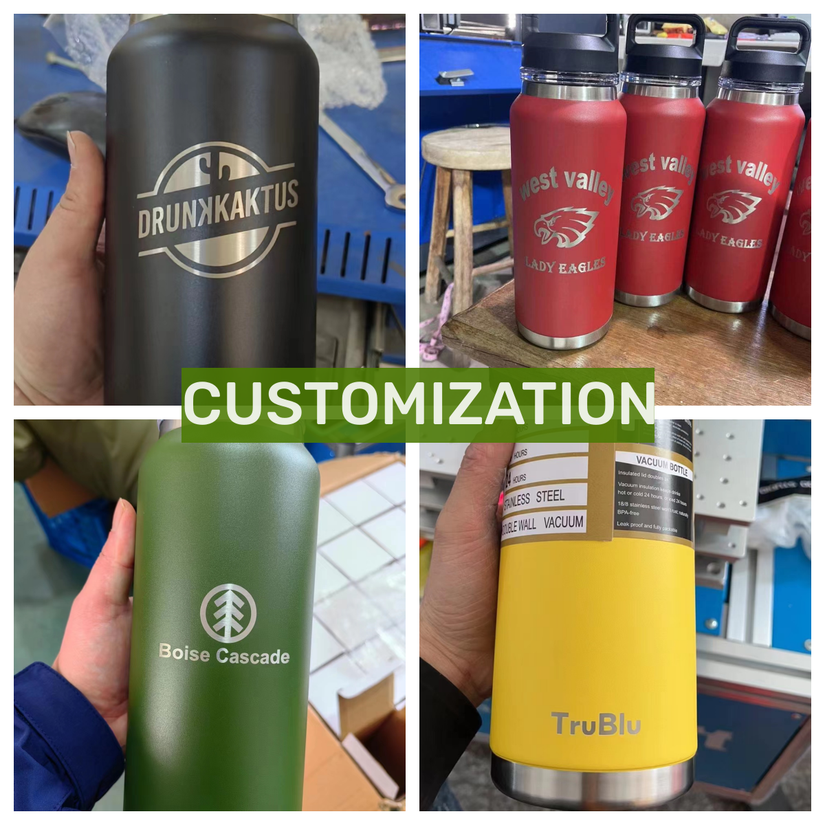 2024 New Wholesale 18oz 26 oz 36oz Bottle stainless steel bottle with Chug Lid vacuum insulated thermos custom logo