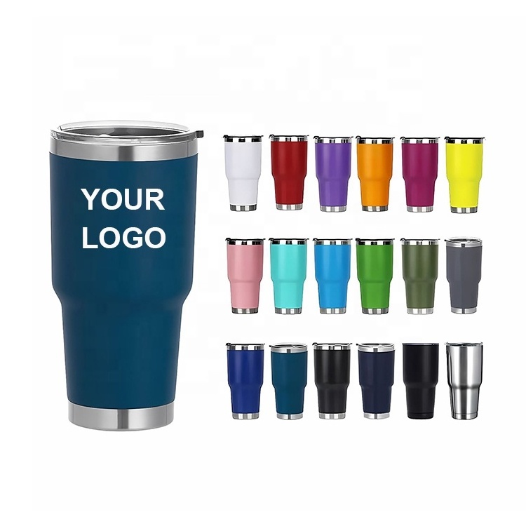 2024 New Wholesale Powder Coated Stainless Steel Vacuum Double Wall Insulated 30 Oz Tumbler Mug Cup 30oz Stainless Steel Tumbler