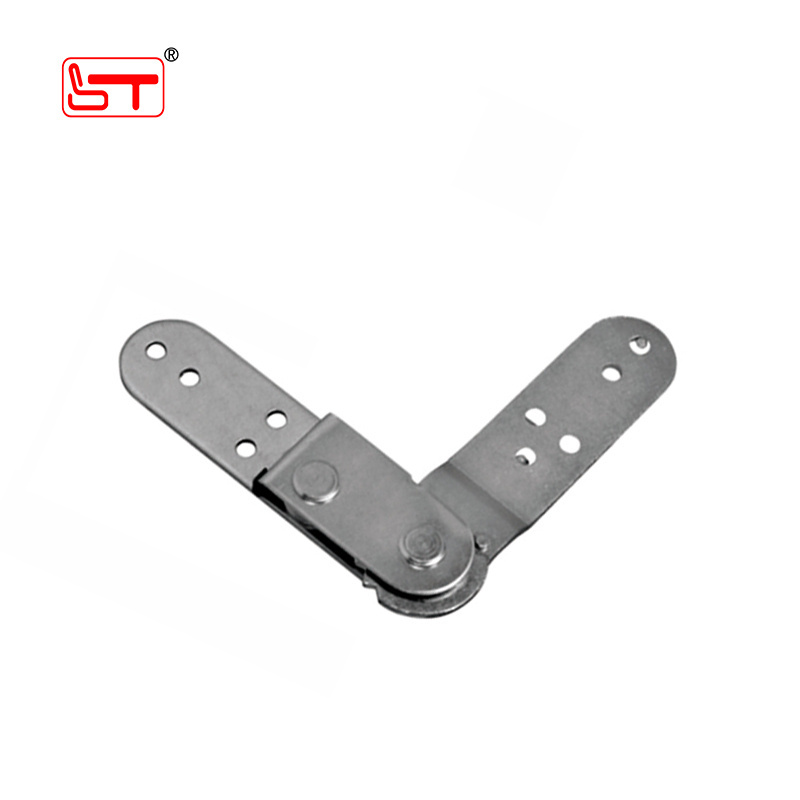 Furniture accessories white galvanized 90 degree locking hinges