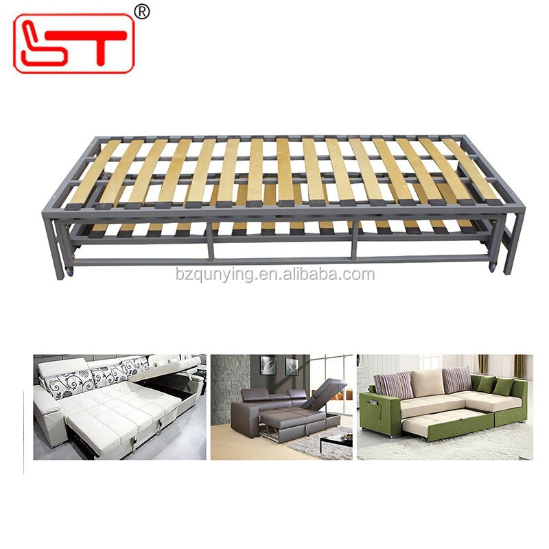 Furniture frames convertible pull out sofa bed mechanism