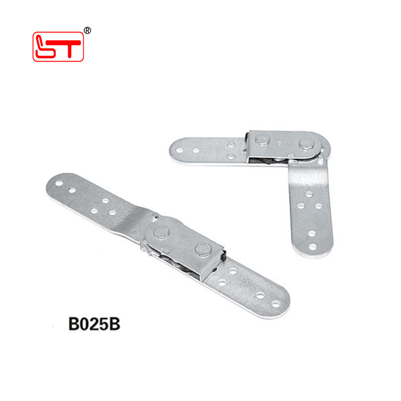 Furniture accessories white galvanized 90 degree locking hinges