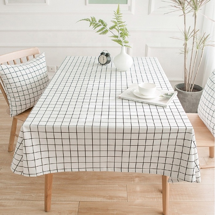 2023 China factory direct hot sale 100 polyester cotton banquet waterproof table cloth cover