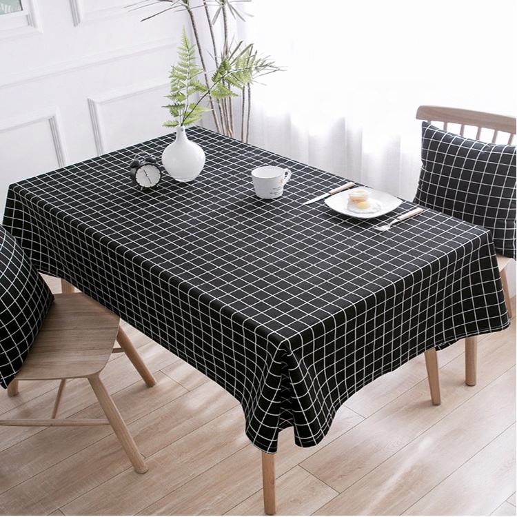 2023 China factory direct hot sale 100 polyester cotton banquet waterproof table cloth cover