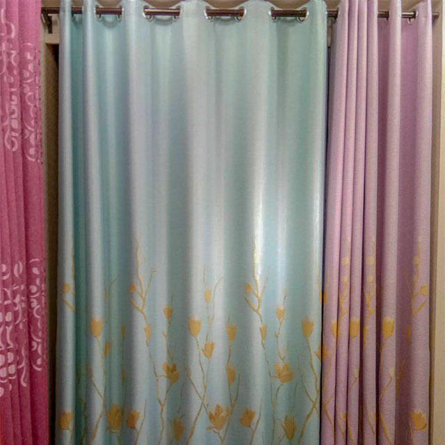 Luxury European Style 100% Pure cottonDecorative Custom Hotel Blackout Curtain