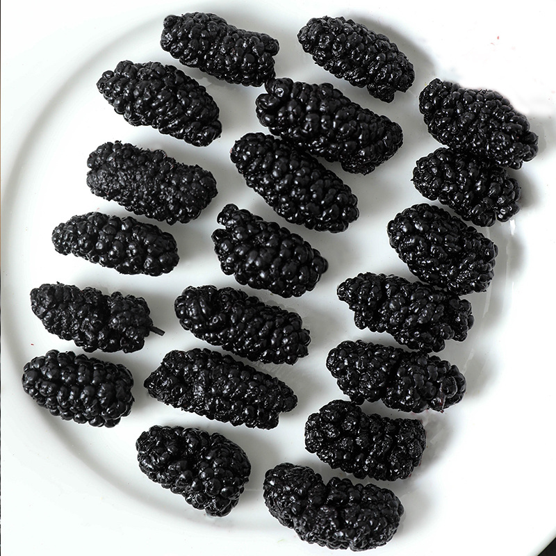 Healthy Dried Mulberry Fruit Instant Snacks for Tea Chinese Wholesale Edible Black Anhui AD Nuts and Dried Fruit Sweet 18 Months