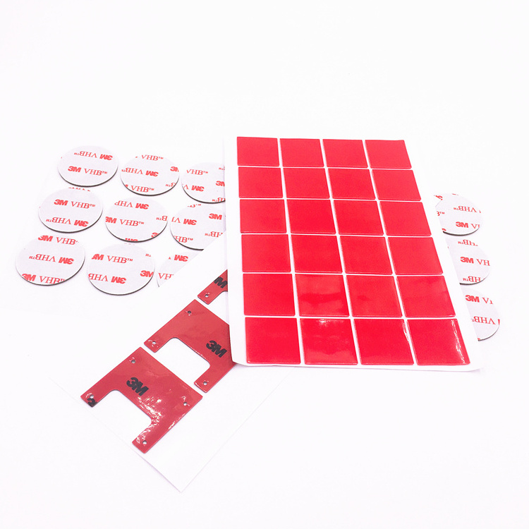 Permanent High Strength Customized Shape And Sizes 3M Die Cut Double Side Tape Sticker Circle Tape Pad