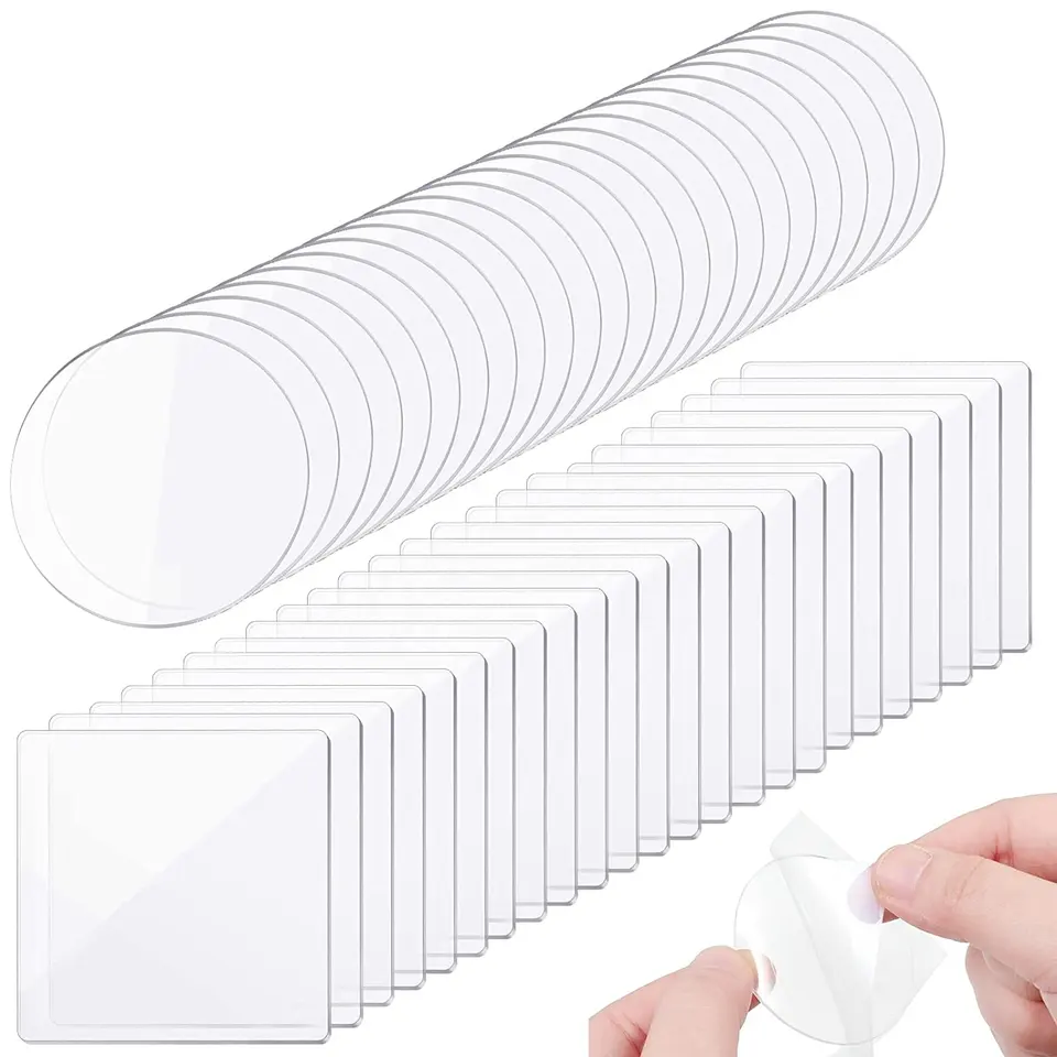 LOW MOQ Strong Viscosity 0.5mm 0.8mm 1mm  Double Sided Transparent Nano Adhesive Tape Pad