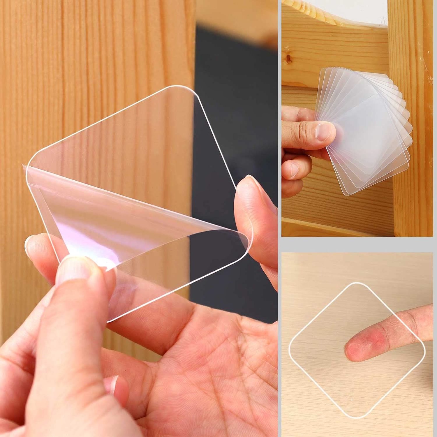 LOW MOQ Strong Viscosity 0.5mm 0.8mm 1mm  Double Sided Transparent Nano Adhesive Tape Pad