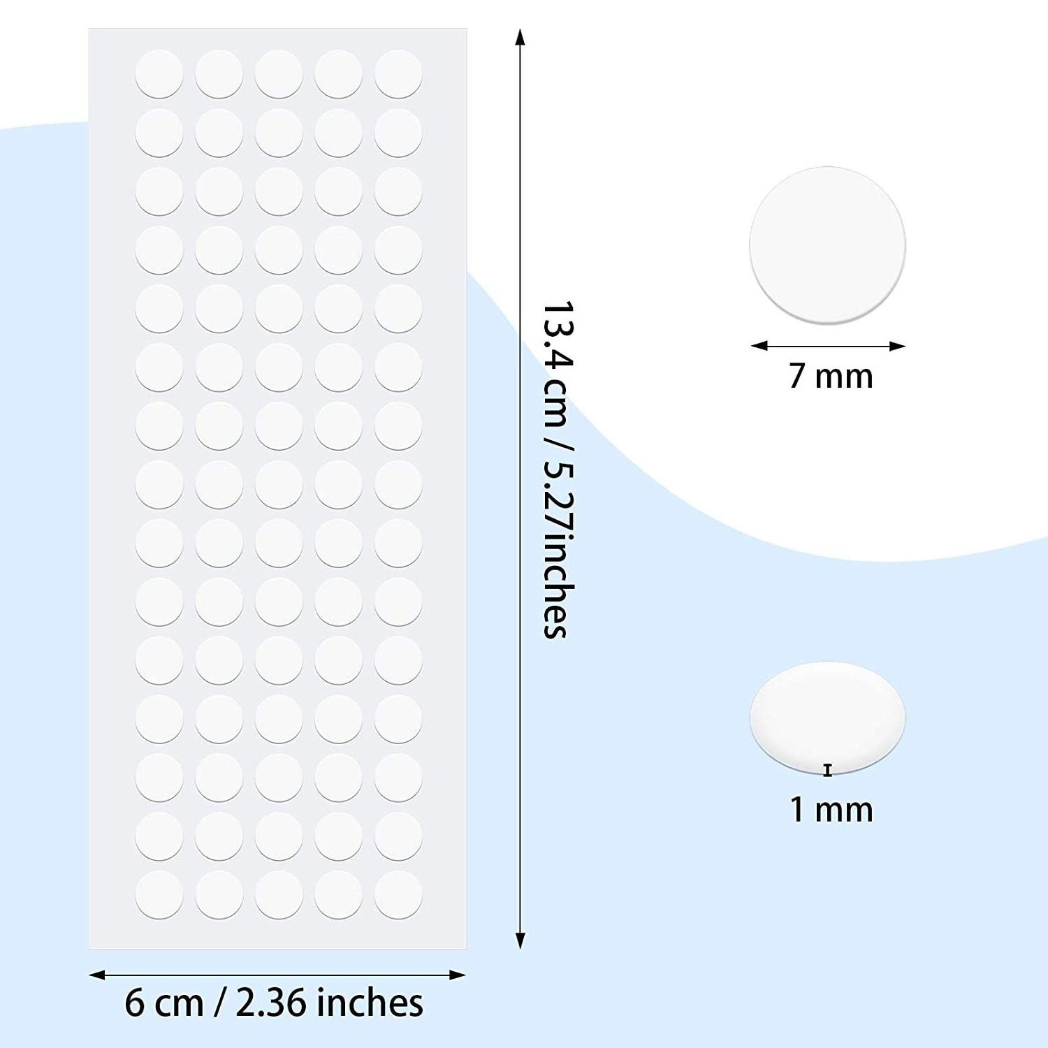 Clear Round 15mm Diameter 0.8mm/1mm Thickness  Putty Double-Sided Glue Dots Tape For Balloons,Balloon Glue Dots