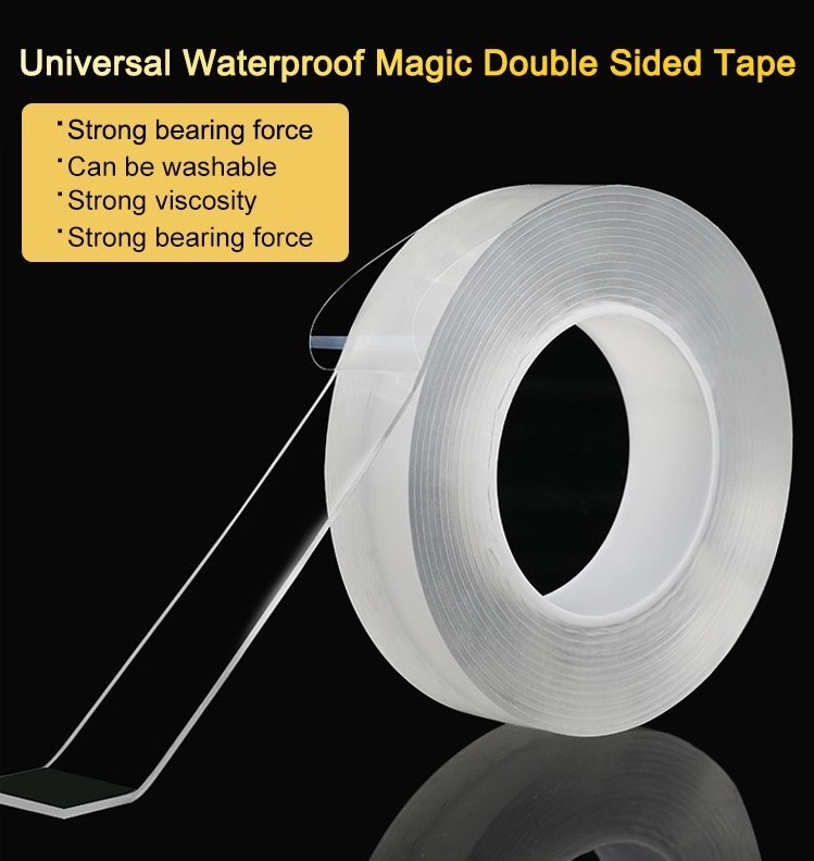 2023 Advanced Technology Hot Sale  Low Price PU Adhesive Nano Double Sided Transparent Tape