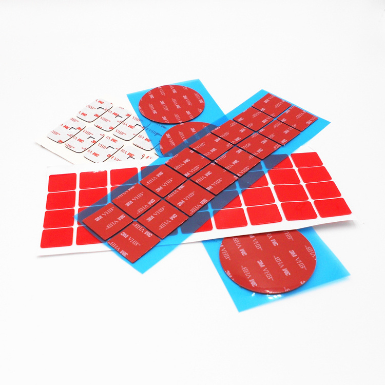 Permanent High Strength Customized Shape And Sizes 3M Die Cut Double Side Tape Sticker Circle Tape Pad