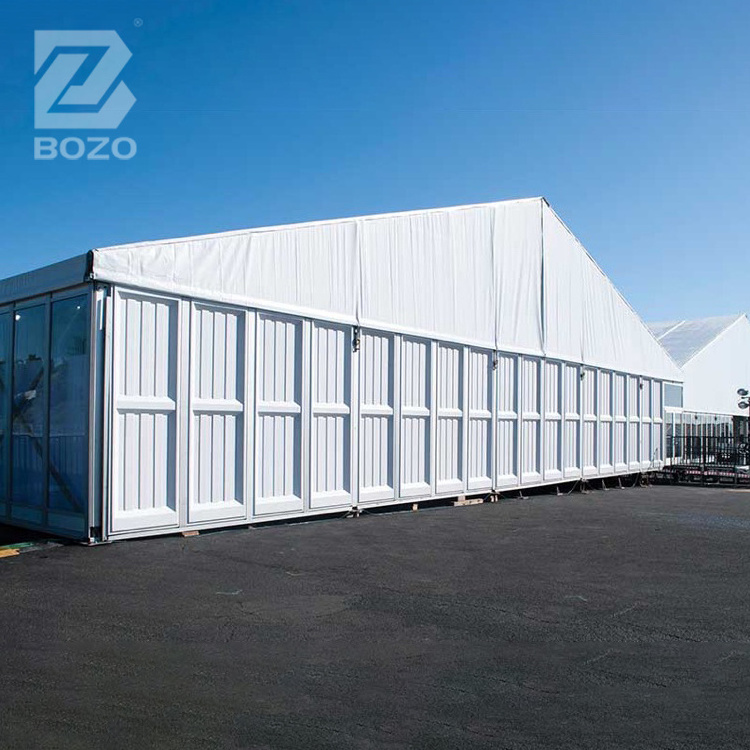 Factory Prefabricated Storage Shed Cover Shelter Outdoor Heavy Duty Aluminum Alloy Structure Industrial Warehouse Tent