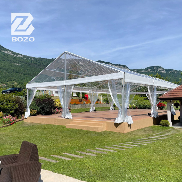 Large Durable Transparent Clearspan Structure Tents for Wedding Events