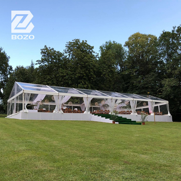 Large Durable Transparent Clearspan Structure Tents for Wedding Events