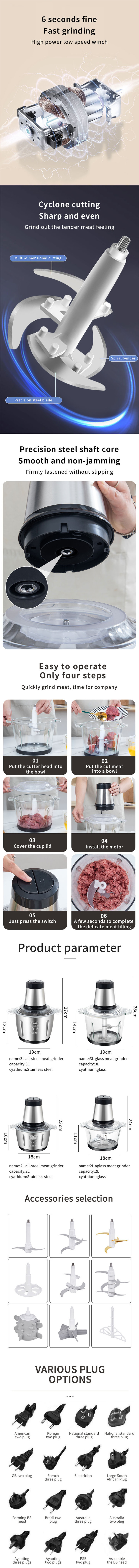 Juicer blender quality combo kitchen and 800w household high portable mixer, food processor/