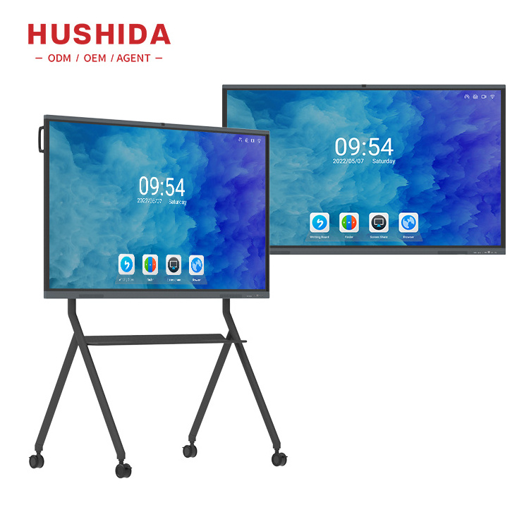 55 65 75 85 100 inch Interactive Digital Display Touch Screen Mobile Smart Board TV Interactive Whiteboard