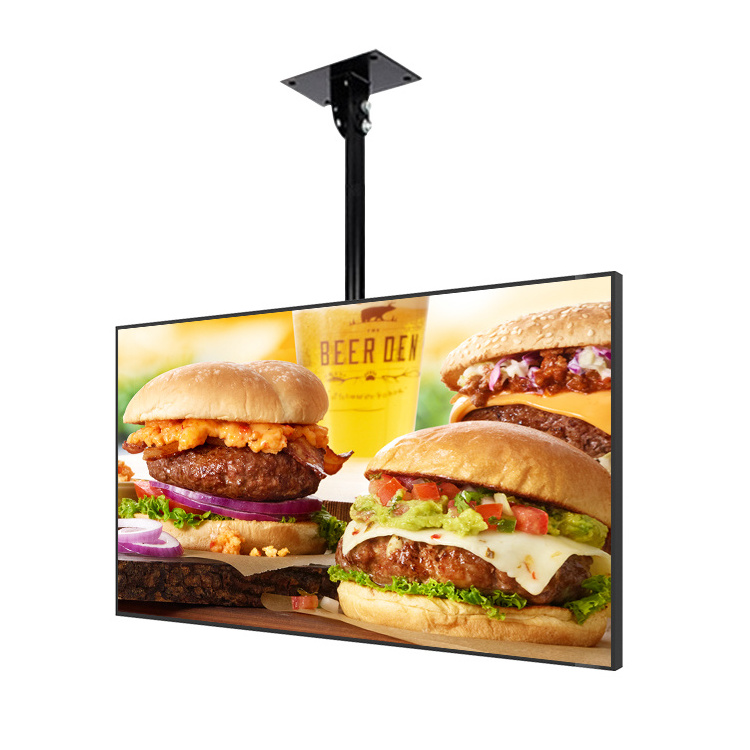 Hushida Wall Mounted 50 inch Customized Lcd Digital Signage Lcd Advertising Player Digital Menu System For Uk