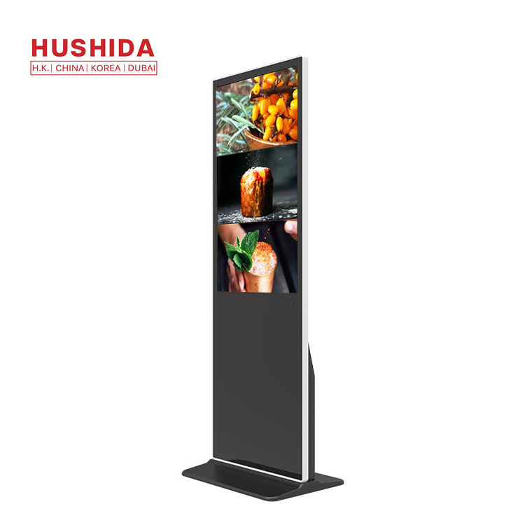 55 inch indoor Android Wifi 2K 4K HD ultra thin touchscreen elevator advertising kiosk vertical digital signage